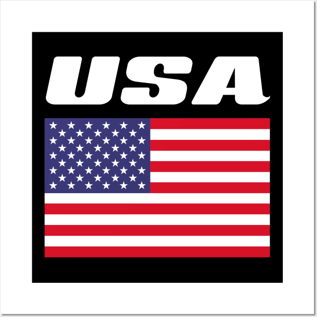USA Flag United States of America 4th of July Wall Art by Super Fresh Art
